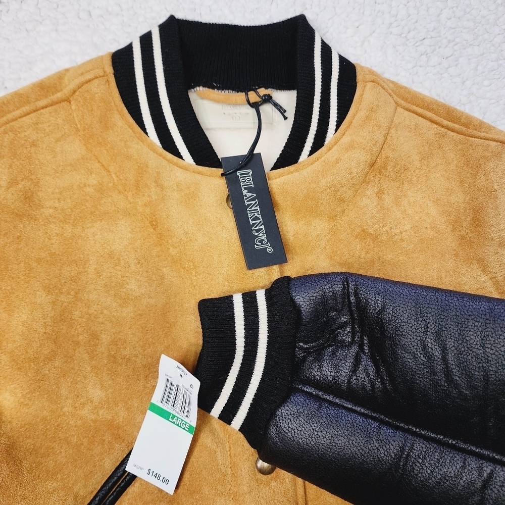 Blank NYC x Free People Collab Booksmart Varsity Jacket NWT - Picture 7 of 8